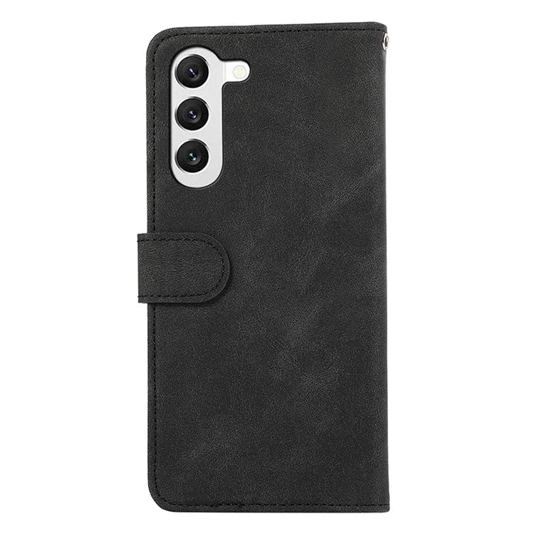 ABEEL For Samsung Galaxy S23+ Case Splicing Color Stand Wallet Flip Leather Phone Cover