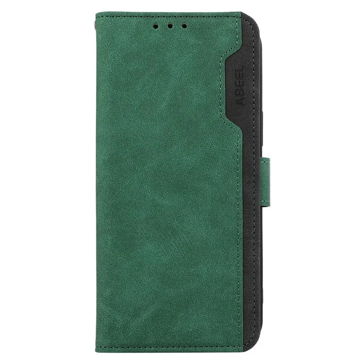 ABEEL For Samsung Galaxy S23+ Case Splicing Color Stand Wallet Flip Leather Phone Cover