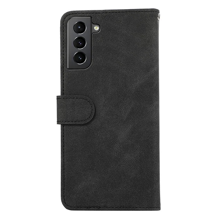 ABEEL For Samsung Galaxy S21 5G / S21 4G Wallet Case Color Matching RFID Blocking Leather Phone Cover