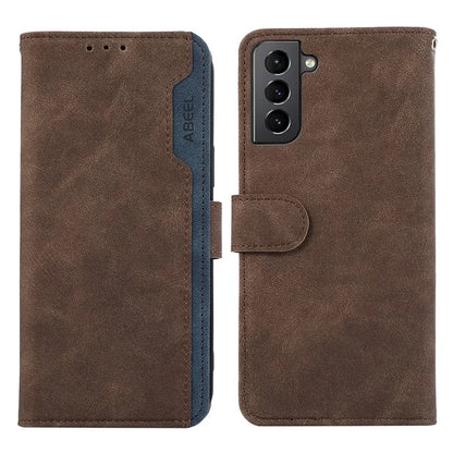 ABEEL For Samsung Galaxy S21 5G / S21 4G Wallet Case Color Matching RFID Blocking Leather Phone Cover