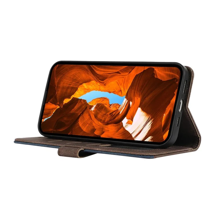 ABEEL For Samsung Galaxy S21 5G / S21 4G Wallet Case Color Matching RFID Blocking Leather Phone Cover