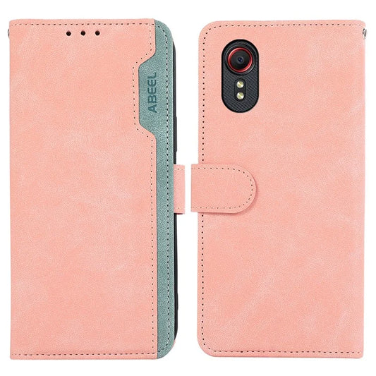 ABEEL For Samsung Galaxy Xcover 5 Case Leather Wallet Phone Cover RFID Blocking