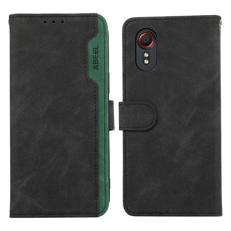 ABEEL For Samsung Galaxy Xcover 5 Case Leather Wallet Phone Cover RFID Blocking