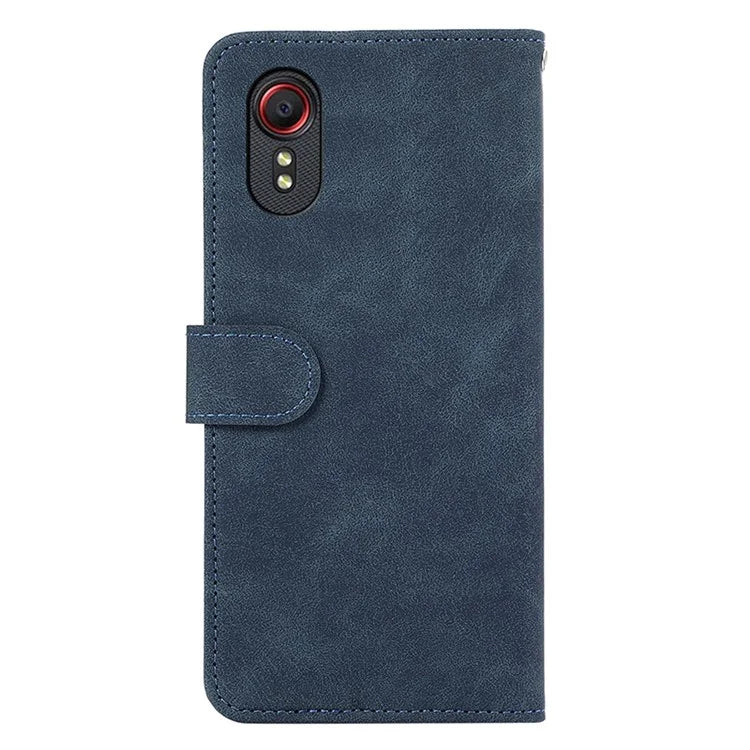 ABEEL For Samsung Galaxy Xcover 5 Case Leather Wallet Phone Cover RFID Blocking