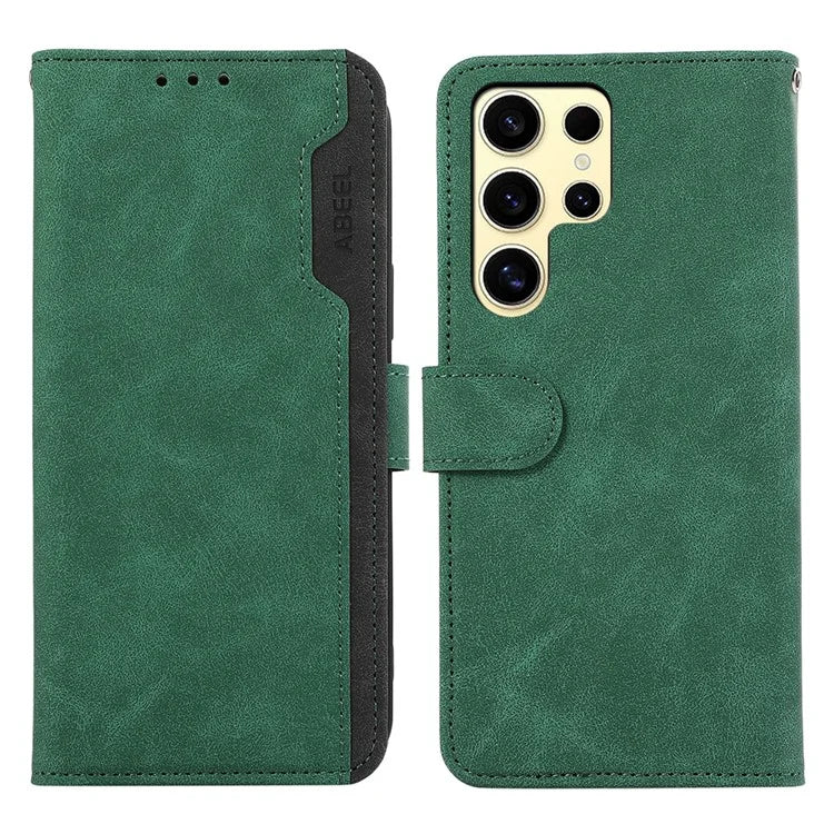 ABEEL For Samsung Galaxy S22 Ultra 5G Magnetic Phone Case Stand RFID Blocking Cover
