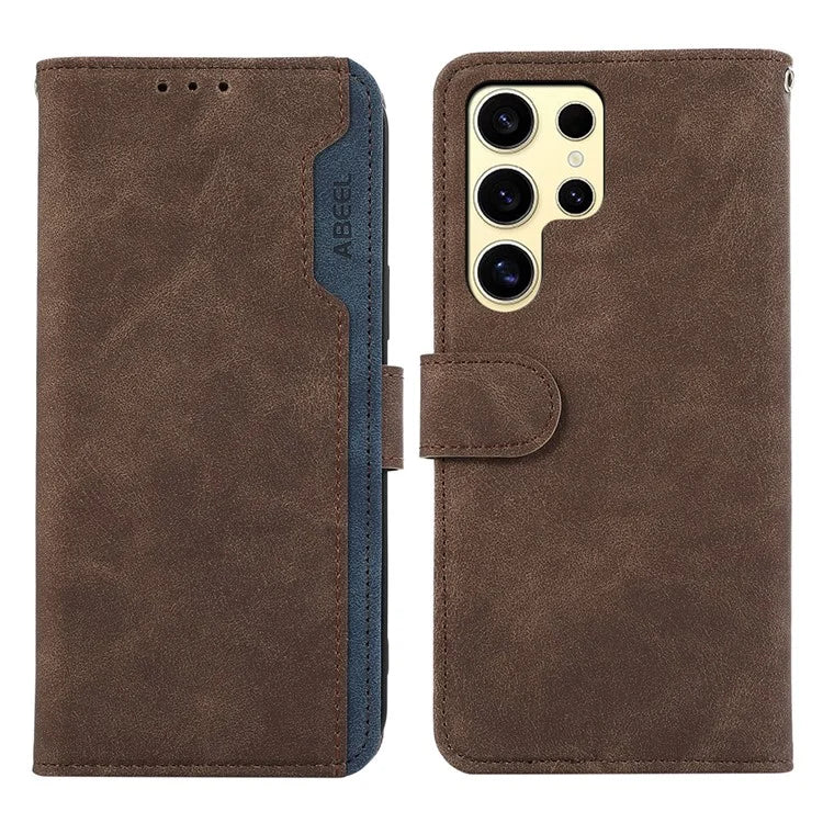 ABEEL For Samsung Galaxy S22 Ultra 5G Magnetic Phone Case Stand RFID Blocking Cover