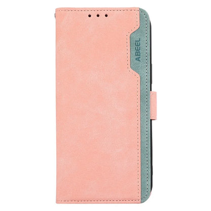 ABEEL For Samsung Galaxy Xcover7 Case Splicing Color Leather Cover RFID Blocking Wallet