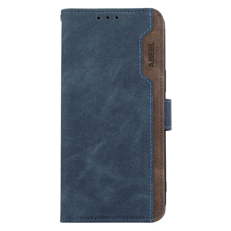ABEEL For Samsung Galaxy Xcover7 Case Splicing Color Leather Cover RFID Blocking Wallet