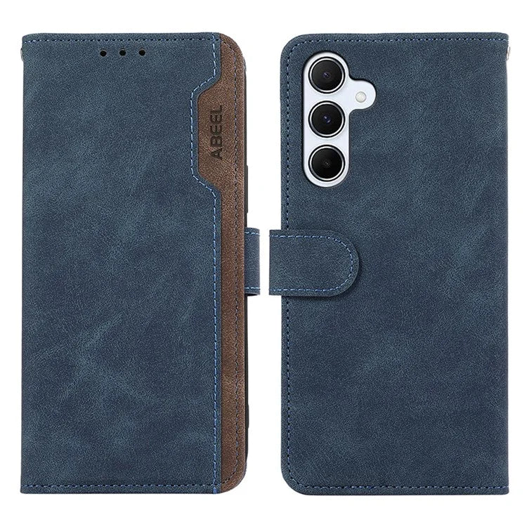 ABEEL For Samsung Galaxy A25 5G (Global) (161.0 x 76.5 x 8.3mm) Case Leather Stand RFID Blocking Phone Cover
