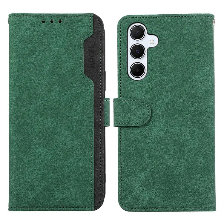 ABEEL For Samsung Galaxy A25 5G (Global) (161.0 x 76.5 x 8.3mm) Case Leather Stand RFID Blocking Phone Cover