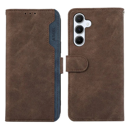 ABEEL For Samsung Galaxy A25 5G (Global) (161.0 x 76.5 x 8.3mm) Case Leather Stand RFID Blocking Phone Cover