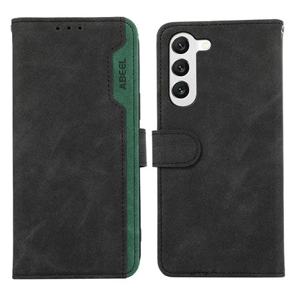 ABEEL For Samsung Galaxy S22+ 5G Leather Case RFID Blocking Wallet Phone Stand Cover