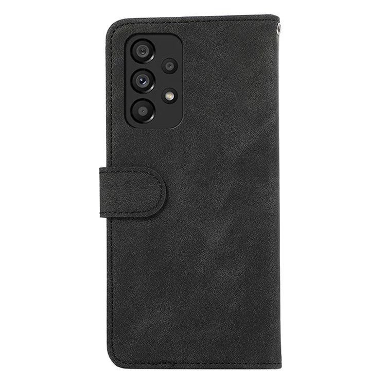 ABEEL For Samsung Galaxy A53 5G Leather Case Color Matching RFID Blocking Wallet Phone Cover