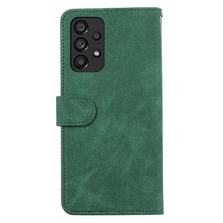 ABEEL For Samsung Galaxy A53 5G Leather Case Color Matching RFID Blocking Wallet Phone Cover