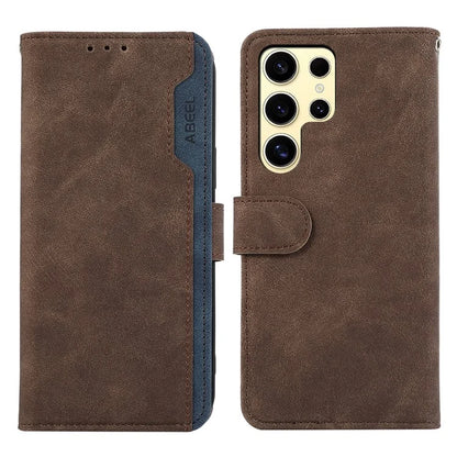 ABEEL For Samsung Galaxy S24 Ultra Magnetic Phone Case Color Matching Wallet Cover