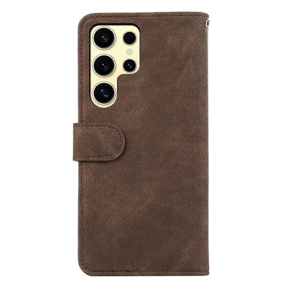 ABEEL For Samsung Galaxy S24 Ultra Magnetic Phone Case Color Matching Wallet Cover