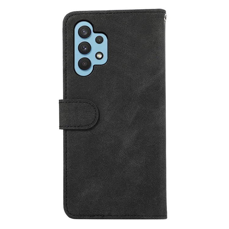 ABEEL For Samsung Galaxy A32 4G (EU Version) Wallet Phone Case PU Leather RFID Blocking Shockproof Phone Cover