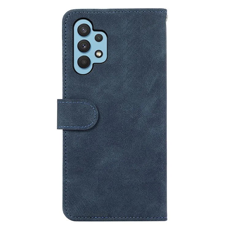 ABEEL For Samsung Galaxy A32 4G (EU Version) Wallet Phone Case PU Leather RFID Blocking Shockproof Phone Cover
