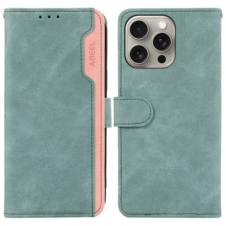 ABEEL For iPhone 15 Pro Cell Phone Cases RFID Blocking Wallet Shell