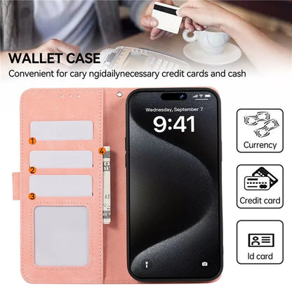 ABEEL For iPhone 15 Pro Cell Phone Cases RFID Blocking Wallet Shell
