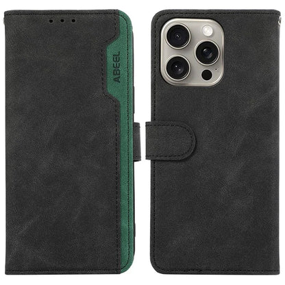 ABEEL For iPhone 15 Pro Cell Phone Cases RFID Blocking Wallet Shell