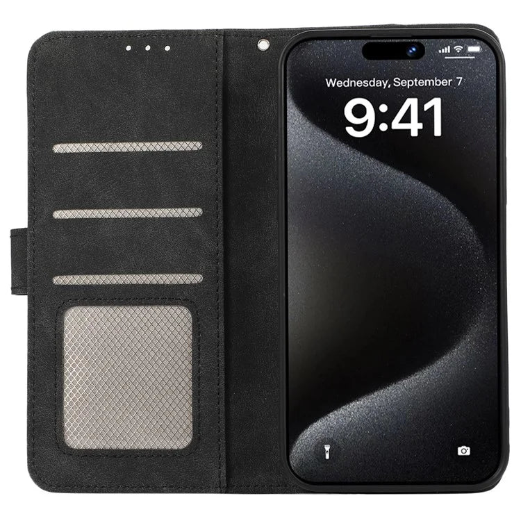 ABEEL For iPhone 15 Pro Cell Phone Cases RFID Blocking Wallet Shell