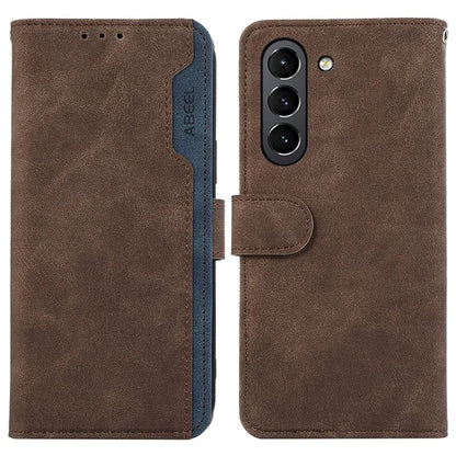 ABEEL For Samsung Galaxy S21 FE 5G RFID Blocking Stand PU Leather Phone Shell Protective Cover