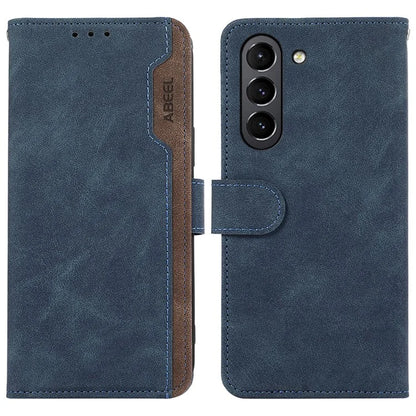 ABEEL For Samsung Galaxy S21 FE 5G RFID Blocking Stand PU Leather Phone Shell Protective Cover