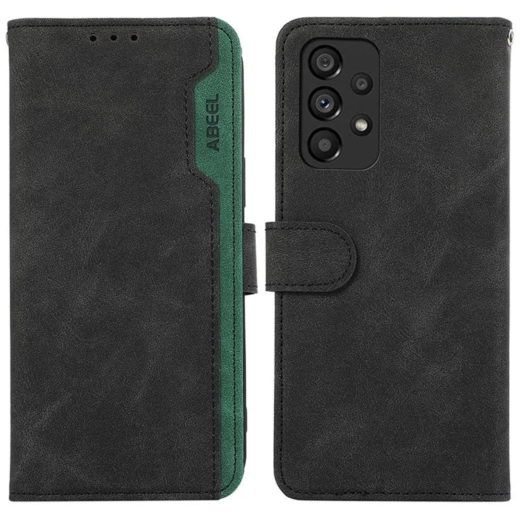 ABEEL PU Leather Cover for Samsung Galaxy A23 4G / A23 5G (Global Version) Anti-scratch Phone Case RFID Blocking Wallet