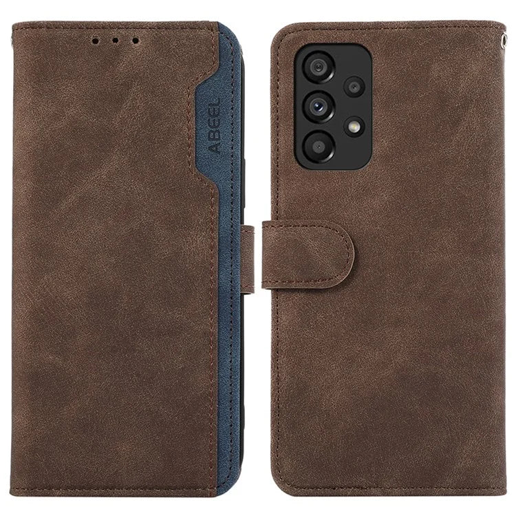 ABEEL PU Leather Cover for Samsung Galaxy A23 4G / A23 5G (Global Version) Anti-scratch Phone Case RFID Blocking Wallet