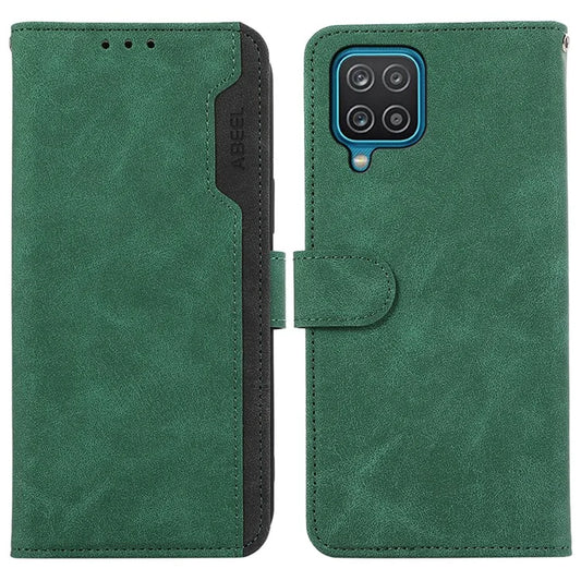 ABEEL For Samsung Galaxy A12 Drop Proof Cell Phone Case RFID Blocking Stand Cover