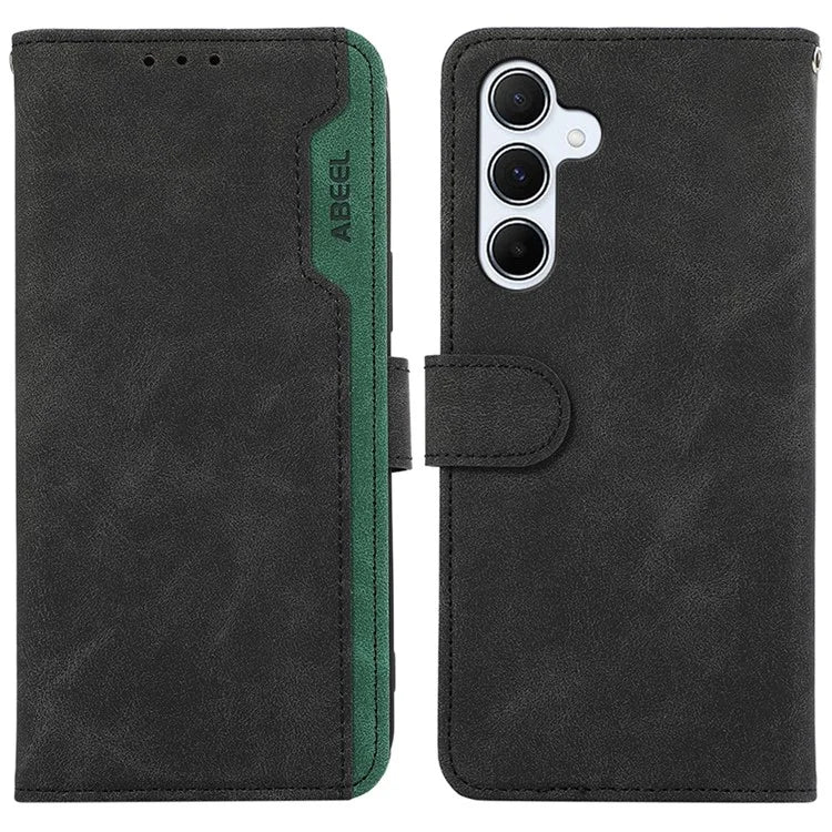 ABEEL For Samsung Galaxy A24 4G (162.1 x 77.6 x 8.3mm) Anti-scratch Phone Case PU Leather RFID Blocking Wallet Cover
