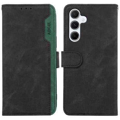 ABEEL For Samsung Galaxy A24 4G (162.1 x 77.6 x 8.3mm) Anti-scratch Phone Case PU Leather RFID Blocking Wallet Cover
