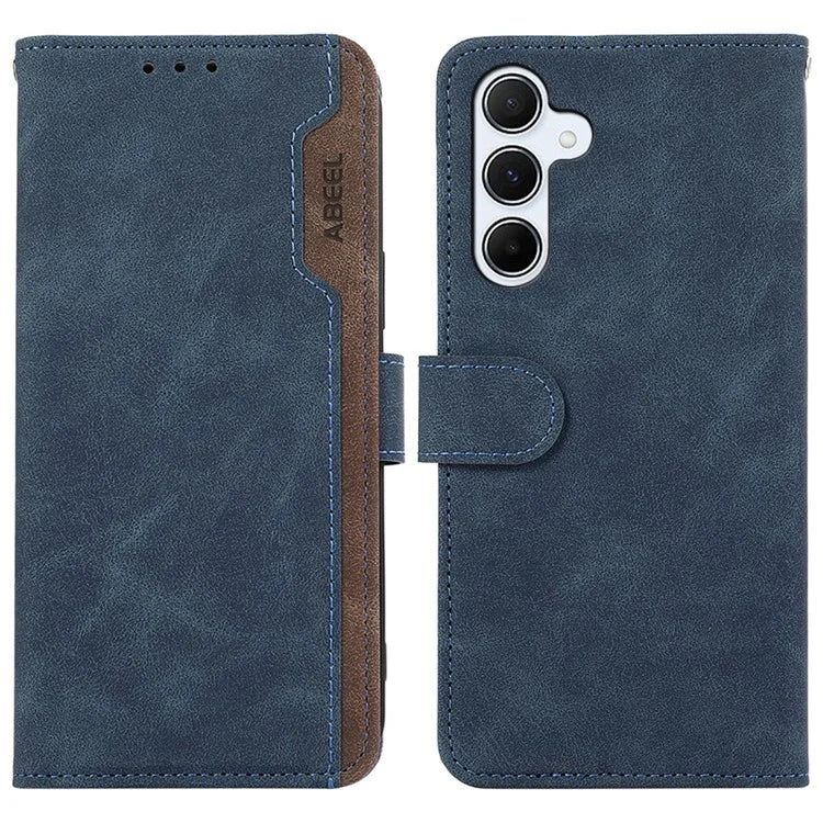 ABEEL For Samsung Galaxy A24 4G (162.1 x 77.6 x 8.3mm) Anti-scratch Phone Case PU Leather RFID Blocking Wallet Cover