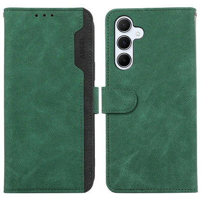 ABEEL For Samsung Galaxy A24 4G (162.1 x 77.6 x 8.3mm) Anti-scratch Phone Case PU Leather RFID Blocking Wallet Cover