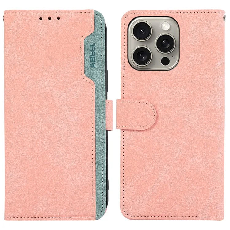 ABEEL PU Leather Phone Protective Cover For iPhone 12 Pro Max 6.7 inch RFID Blocking Stand Phone Shell