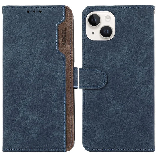ABEEL For iPhone 13 6.1 inch Magnetic Phone Case PU Leather RFID Blocking Wallet Cover