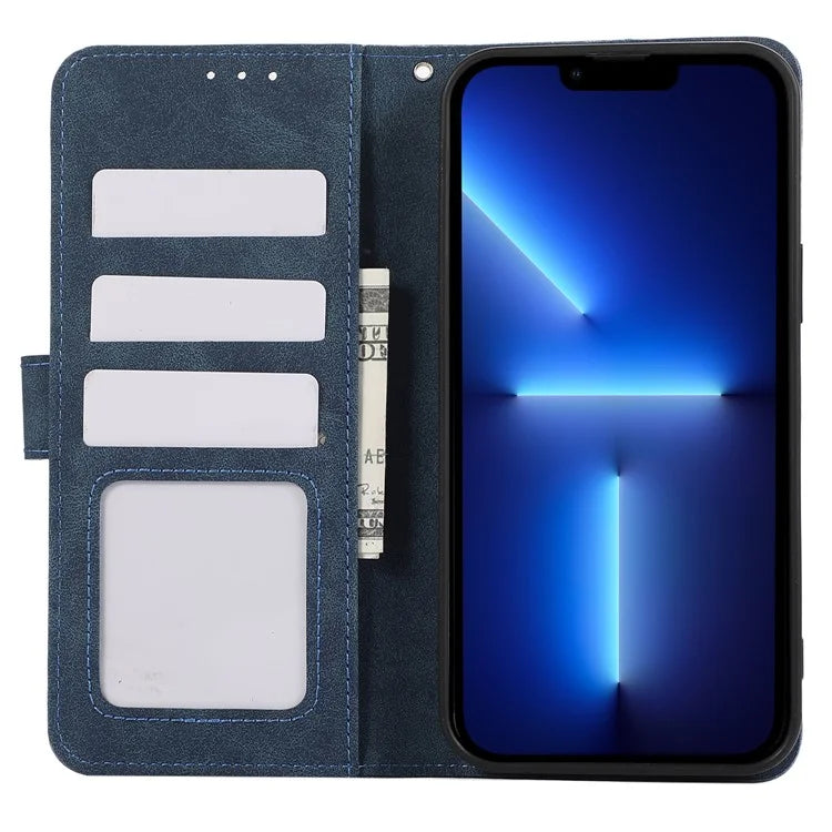 ABEEL For iPhone 13 Pro Max Case with RFID Blocking Leather Wallet Flip Folio Stand Phone Cover