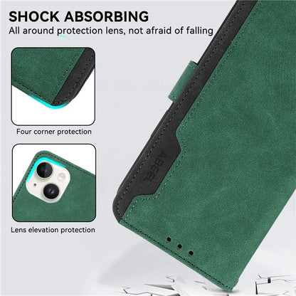 ABEEL For iPhone 13 Pro Max Case with RFID Blocking Leather Wallet Flip Folio Stand Phone Cover