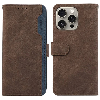 ABEEL For iPhone 13 Pro Max Case with RFID Blocking Leather Wallet Flip Folio Stand Phone Cover