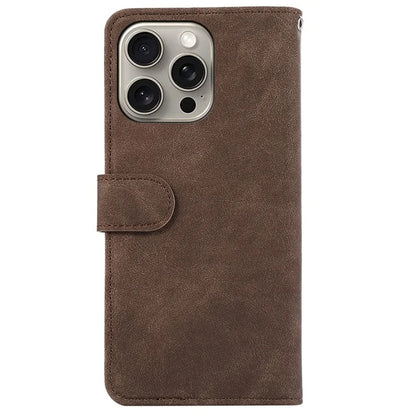 ABEEL For iPhone 13 Pro Max Case with RFID Blocking Leather Wallet Flip Folio Stand Phone Cover