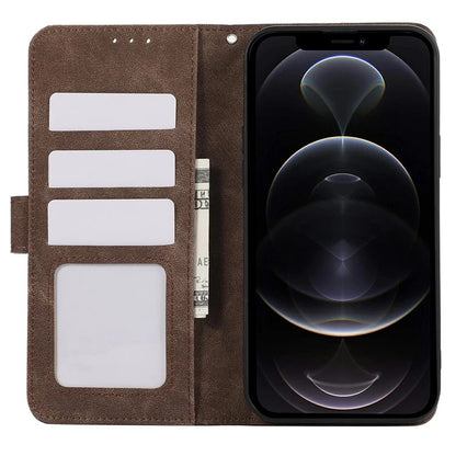 ABEEL For iPhone 12 / 12 Pro Case Color Matching RFID Blocking Leather Phone Cover with Wallet