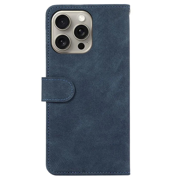 ABEEL For iPhone 12 / 12 Pro Case Color Matching RFID Blocking Leather Phone Cover with Wallet