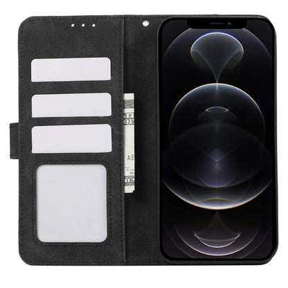 ABEEL For iPhone 12 / 12 Pro Case Color Matching RFID Blocking Leather Phone Cover with Wallet