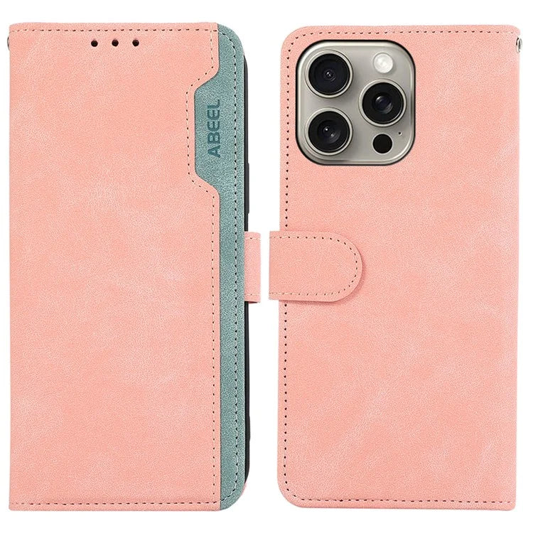 ABEEL For iPhone 12 / 12 Pro Case Color Matching RFID Blocking Leather Phone Cover with Wallet
