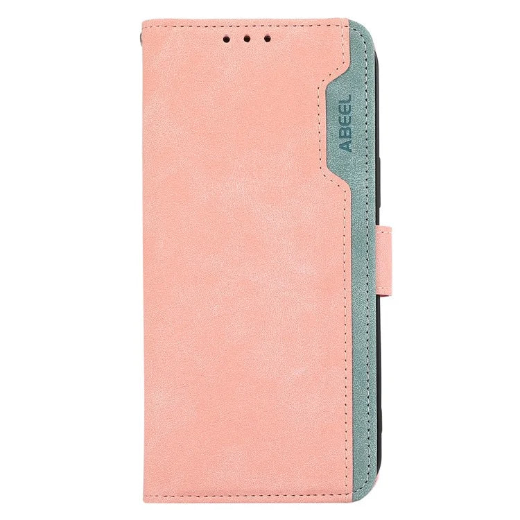 ABEEL For iPhone 12 / 12 Pro Case Color Matching RFID Blocking Leather Phone Cover with Wallet