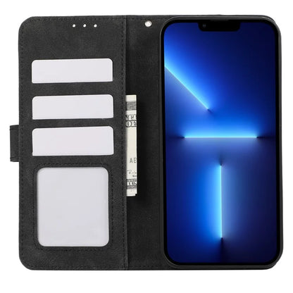 ABEEL For iPhone 13 Pro Wallet Case RFID Blocking Splicing Color Leather Phone Cover