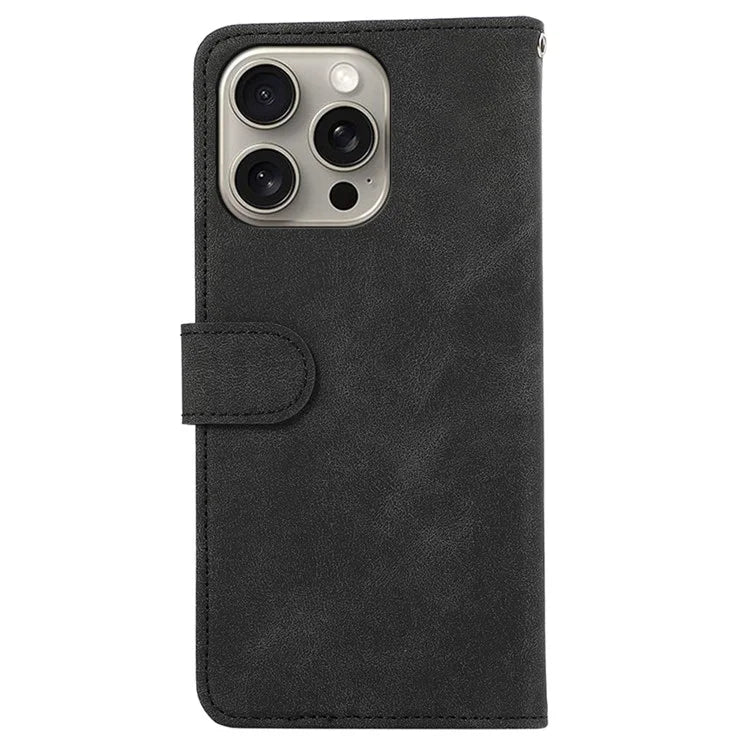 ABEEL For iPhone 13 Pro Wallet Case RFID Blocking Splicing Color Leather Phone Cover