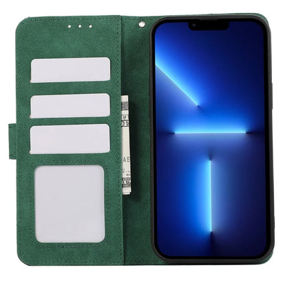 ABEEL For iPhone 13 Pro Wallet Case RFID Blocking Splicing Color Leather Phone Cover