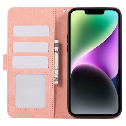 ABEEL For iPhone 14 Wallet Phone Case Color Matching RFID Blocking Leather Flip Cover